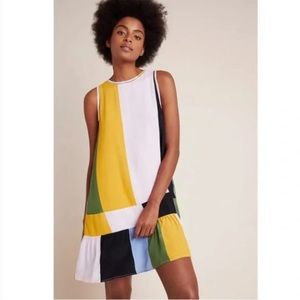 Anthropologie color block dress
